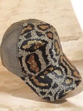 🔥🔥HOT🔥🆕Sparkly Sequin Leopard Hat